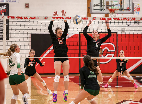 Centennial vs Mounds View Girls Varsity Volleyball 181