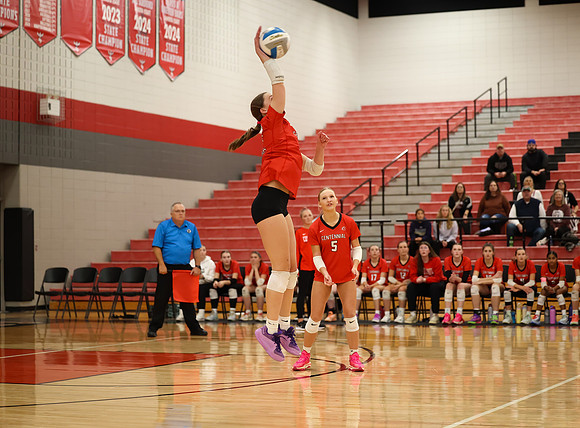 Centennial vs Anoka Girls Varsity Volleyball 341