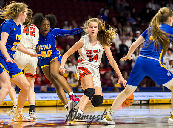 Centennial vs STMA Girls Basketball - State Tournament 104
