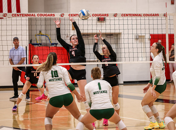 Centennial vs Mounds View Girls Varsity Volleyball 192