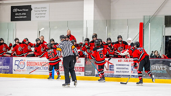 Centennial vs Blaine Varsity Hockey 385