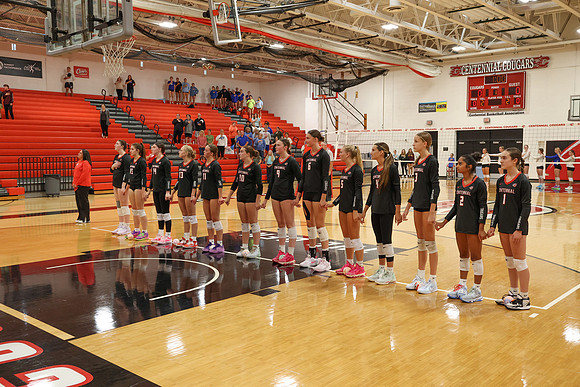 Centennial vs Cambridge-Isanti Girls Varsity Volleyball 20