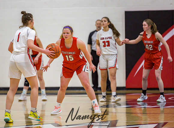 Centennial vs Coon Rapids Girls Varsity Basketball 048