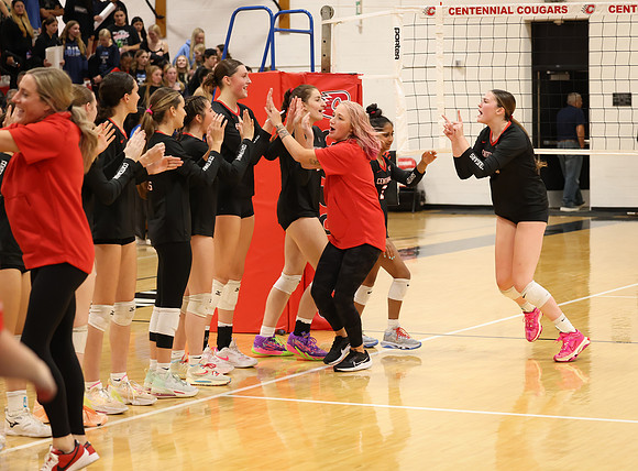 Centennial vs Blaine Girls Varsity Volleyball 350