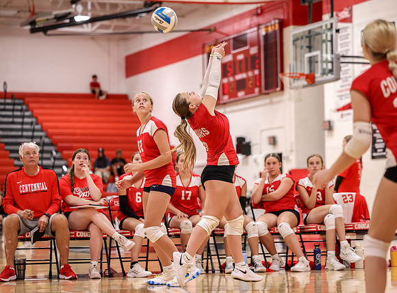Centennial vs Mounds View Girls 9B Volleyball 47