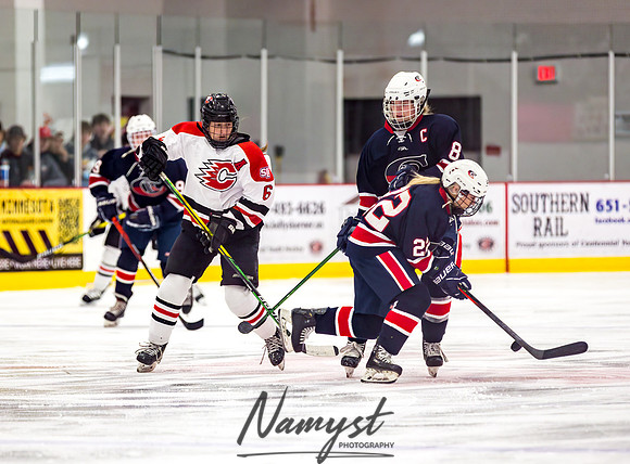 Centennial-SLP vs Champlin-Coon Rapids Varsity Girls Hockey l 019