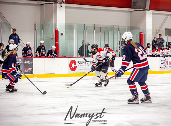 Centennial-SLP vs Champlin-Coon Rapids Varsity Girls Hockey l 029