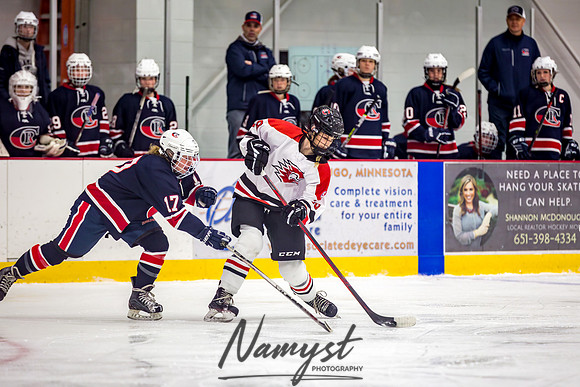 Centennial-SLP vs Champlin-Coon Rapids Varsity Girls Hockey l 034