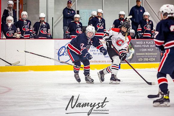 Centennial-SLP vs Champlin-Coon Rapids Varsity Girls Hockey l 036