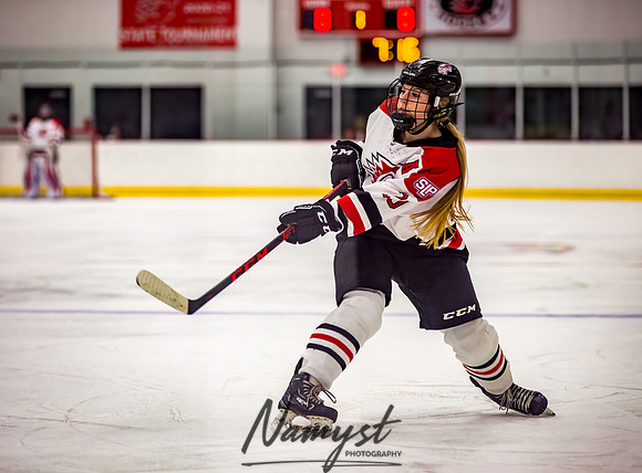 Centennial-SLP vs Champlin-Coon Rapids Varsity Girls Hockey l 042