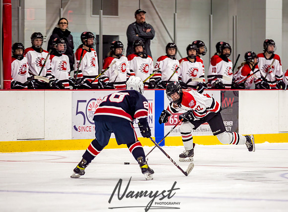 Centennial-SLP vs Champlin-Coon Rapids Varsity Girls Hockey l 048