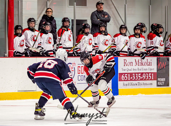 Centennial-SLP vs Champlin-Coon Rapids Varsity Girls Hockey l 049