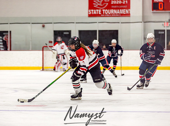 Centennial-SLP vs Champlin-Coon Rapids Varsity Girls Hockey l 053