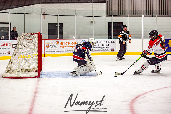 Centennial-SLP vs Champlin-Coon Rapids Varsity Girls Hockey l 056