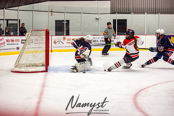 Centennial-SLP vs Champlin-Coon Rapids Varsity Girls Hockey l 057