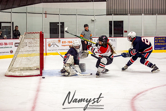 Centennial-SLP vs Champlin-Coon Rapids Varsity Girls Hockey l 058