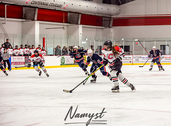Centennial-SLP vs Champlin-Coon Rapids Varsity Girls Hockey l 079