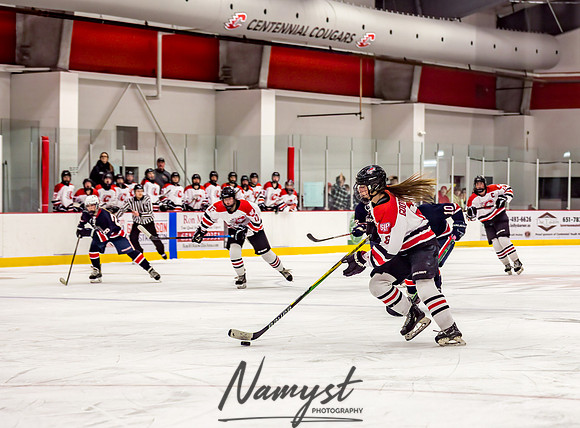 Centennial-SLP vs Champlin-Coon Rapids Varsity Girls Hockey l 080