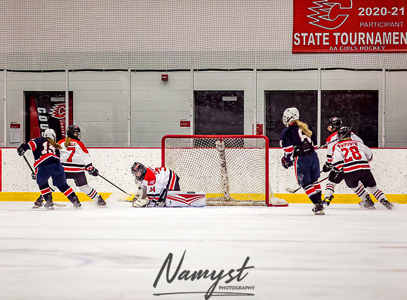 Centennial-SLP vs Champlin-Coon Rapids Varsity Girls Hockey l 078