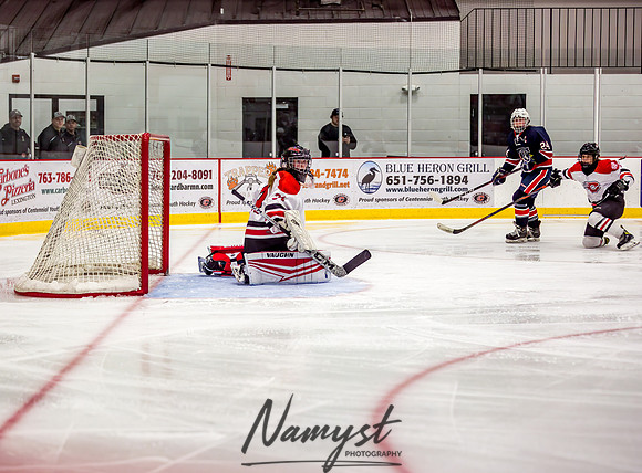 Centennial-SLP vs Champlin-Coon Rapids Varsity Girls Hockey l 108