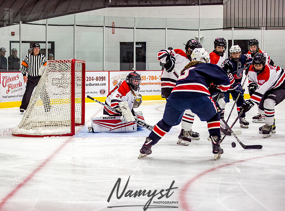 Centennial-SLP vs Champlin-Coon Rapids Varsity Girls Hockey l 111