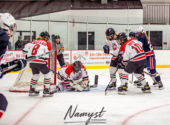 Centennial-SLP vs Champlin-Coon Rapids Varsity Girls Hockey l 161