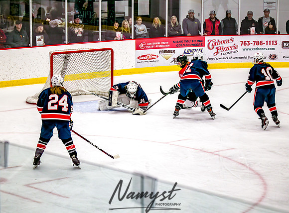 Centennial-SLP vs Champlin-Coon Rapids Varsity Girls Hockey l 265