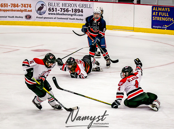 Centennial-SLP vs Champlin-Coon Rapids Varsity Girls Hockey l 280
