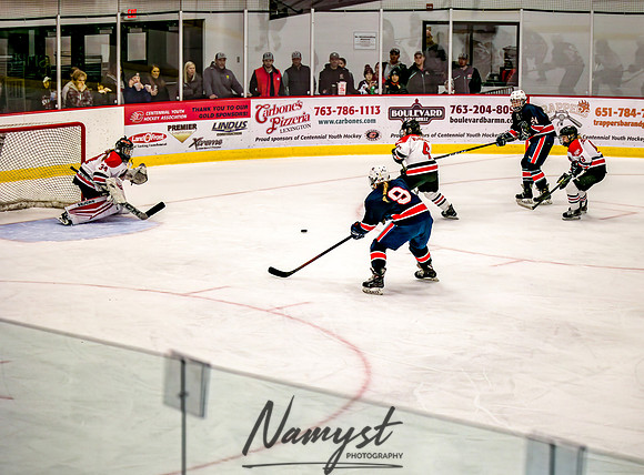 Centennial-SLP vs Champlin-Coon Rapids Varsity Girls Hockey l 305