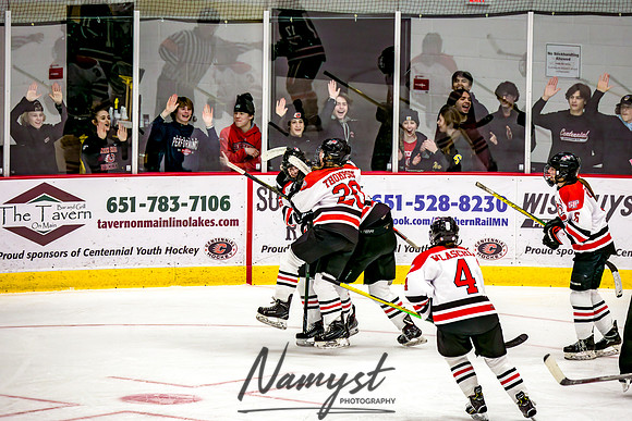 Centennial-SLP vs Champlin-Coon Rapids Varsity Girls Hockey l 320