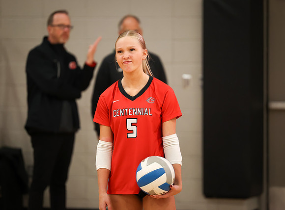 Centennial vs Anoka Girls Varsity Volleyball 8
