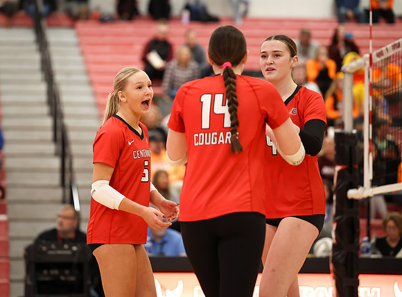 Centennial vs Anoka Girls Varsity Volleyball 91