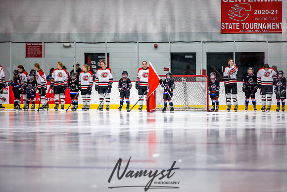 Centennial-Spring Lake Park vs Wayzata Varsity Girls Hockey-1