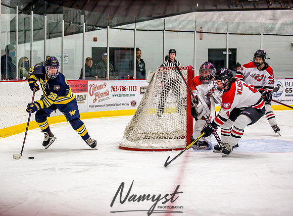 Centennial-Spring Lake Park vs Wayzata Varsity Girls Hockey-129
