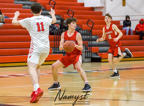 Centennial vs Coon Rapids Boys Varsity Basketball 079