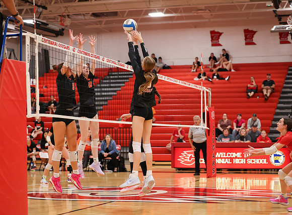 Centennial vs Osseo Girls Varsity Volleyball 234