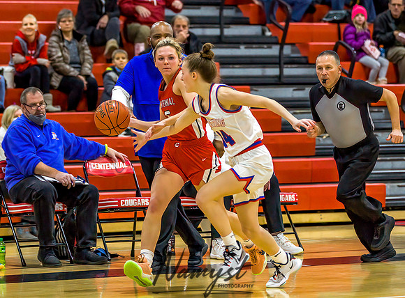 Centennial vs Robbinsdale Armstrong Girls Varsity Basketball 087