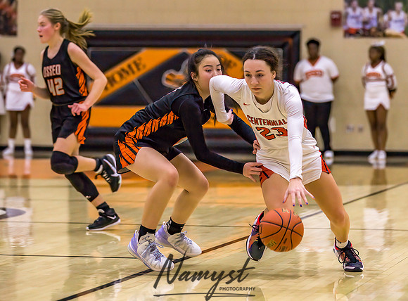 Centennial vs Osseo Girls Varsity Basketball 096
