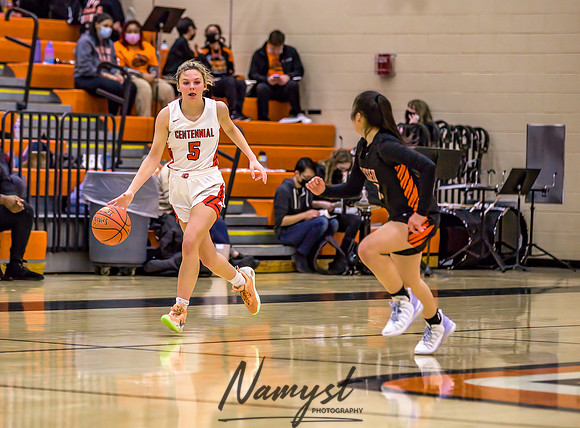 Centennial vs Osseo Girls Varsity Basketball 099