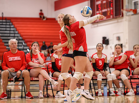 Centennial vs Mounds View Girls 9B Volleyball 46