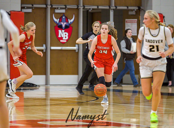 Centennial vs Andover Girls Varsity Basketball 110