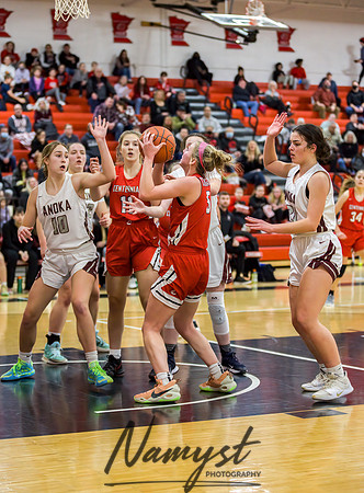 Centennial vs Anoka Girls Varsity Basketball 085