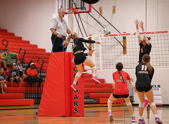 Centennial vs Osseo Girls Varsity Volleyball 222