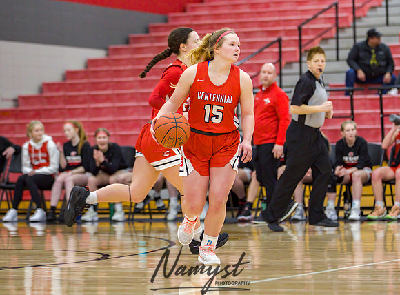 Centennial vs Andover Girls Varsity Basketball 072