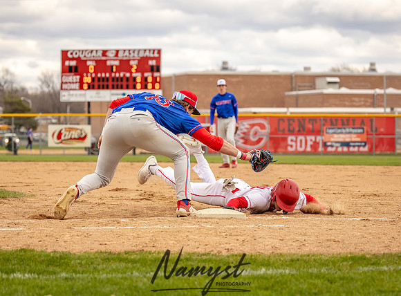 Centennial vs Armstrong Varsity Baseball_432