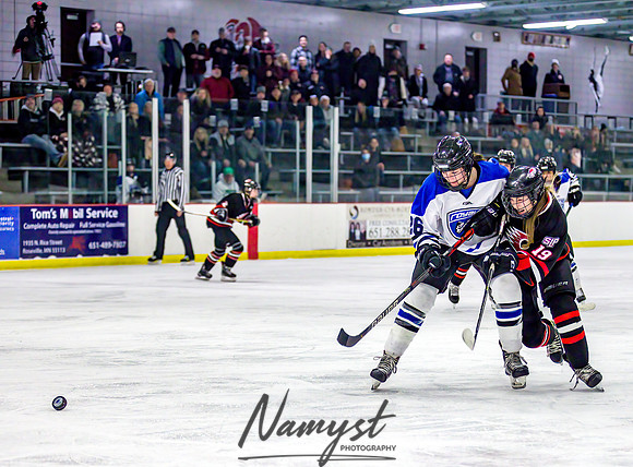 Centennial-Spring Lake Park vs Rogers Girls Varsity Hockey 381
