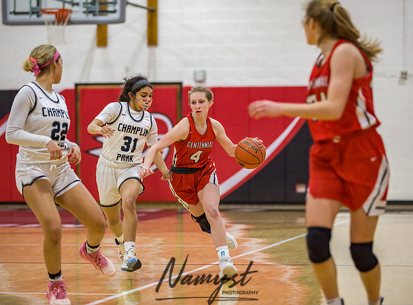 Centennial vs Champlin Park Girls Varsity Basketbal 082