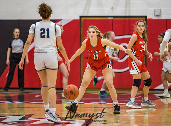 Centennial vs Champlin Park Girls Varsity Basketbal 092