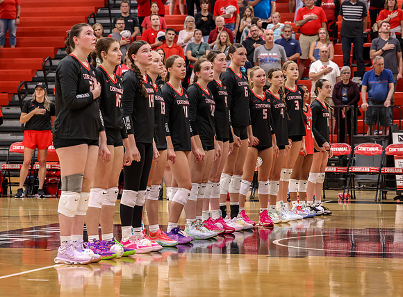 Centennial vs Mounds View Girls Varsity Volleyball 11