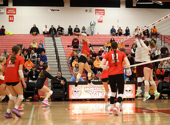 Centennial vs Anoka Girls Varsity Volleyball 148